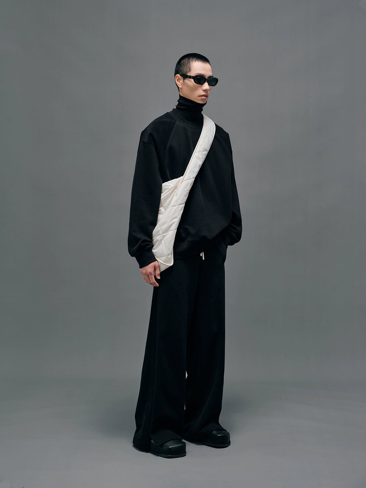 Panel Sweatpants Panel Structural Sweatshirt & Athletic Pants Set